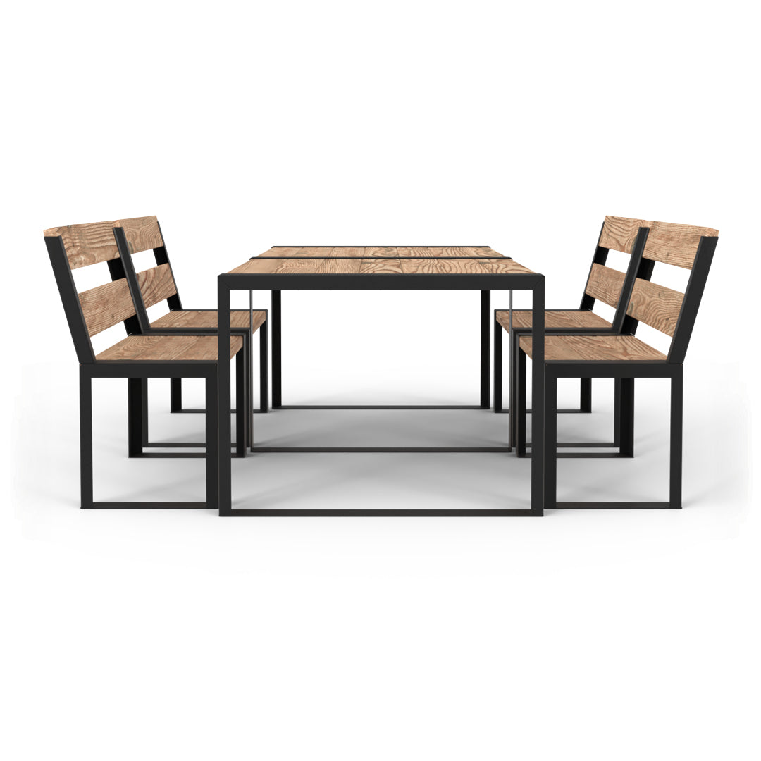 Modernes Muskoka 5 Stück Outdoor-Esszimmer