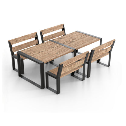 Modernes Muskoka 5 Stück Outdoor-Esszimmer