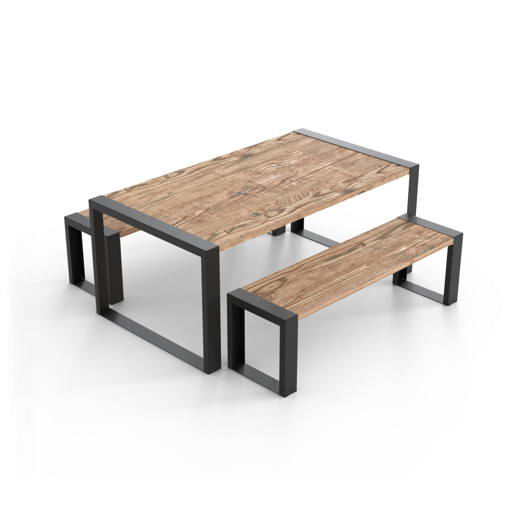 Modernes Muskoka 3 Stück Outdoor Dining Set