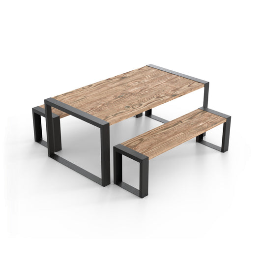 Modernes Muskoka 3 Stück Outdoor Dining Set