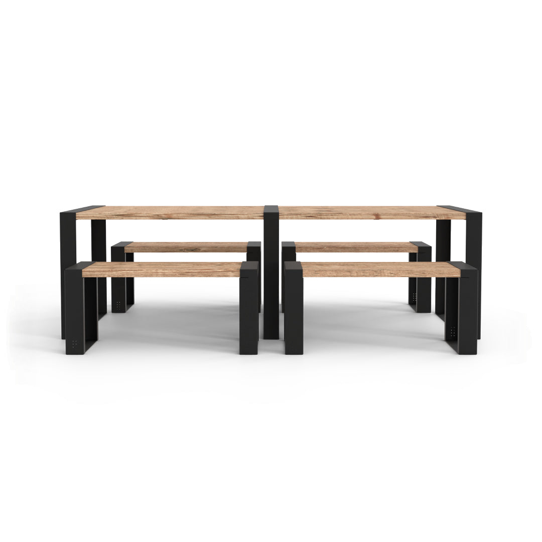 Modernes Muskoka 5 Stück Outdoor-Esszimmer