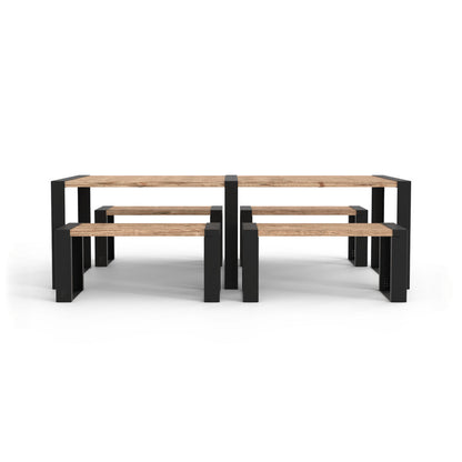 Modernes Muskoka 5 Stück Outdoor-Esszimmer