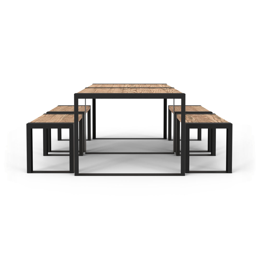 Modernes Muskoka 5 Stück Outdoor-Esszimmer