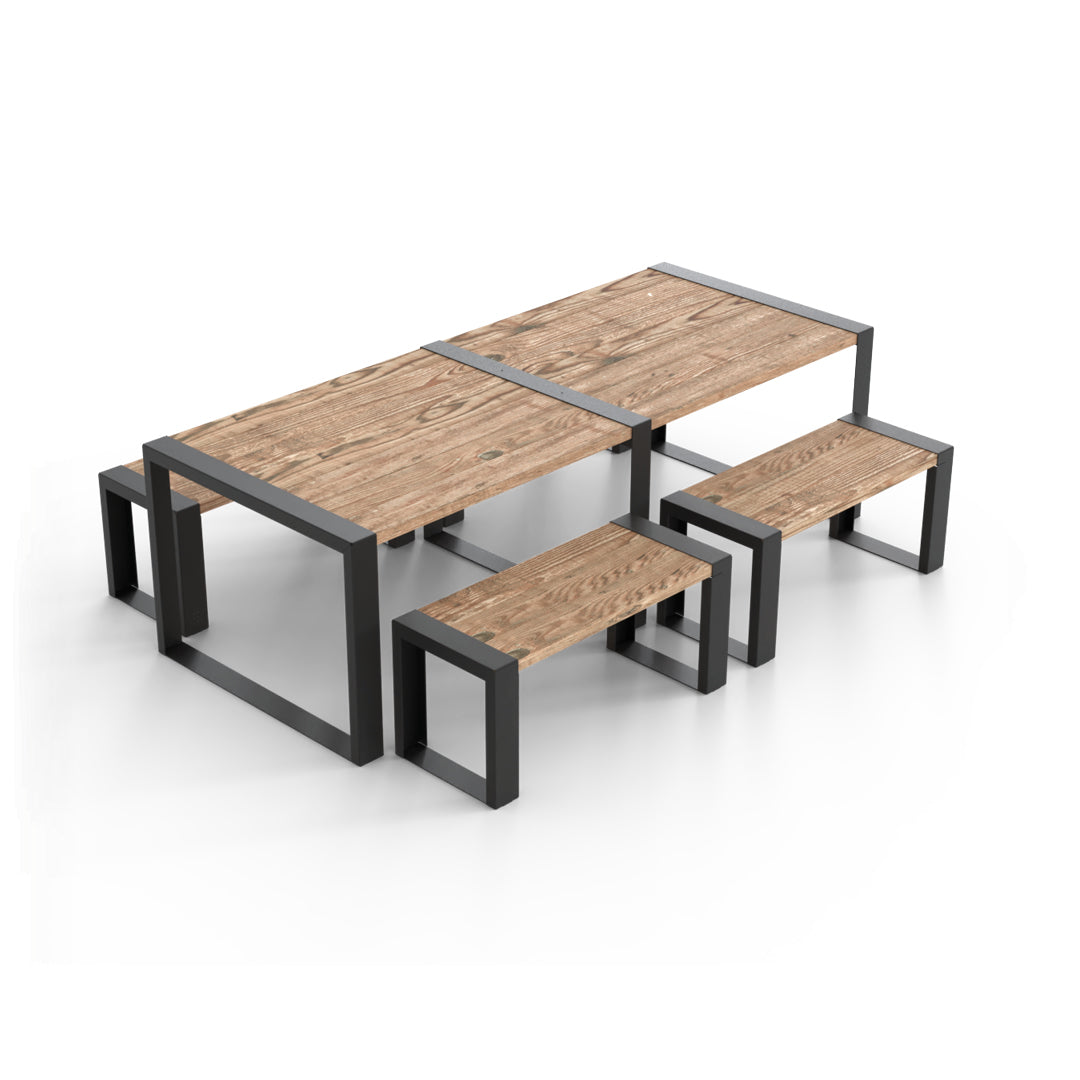 Modernes Muskoka 5 Stück Outdoor-Esszimmer