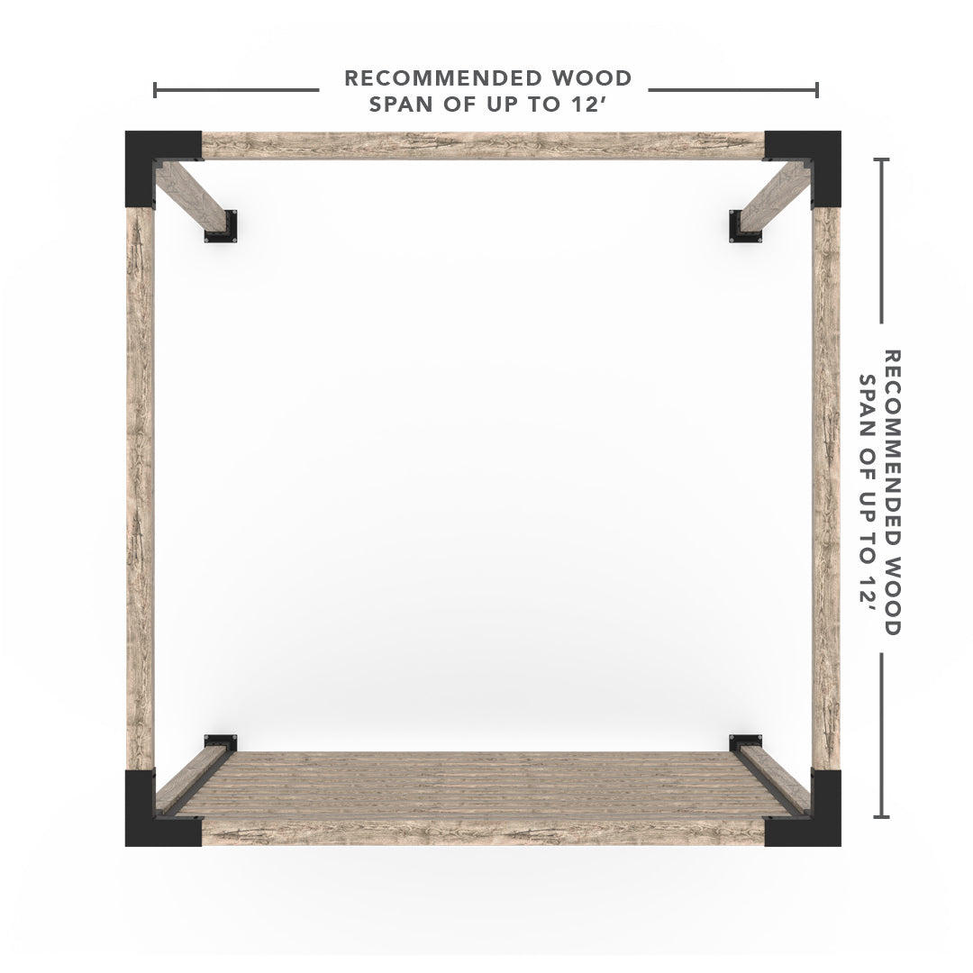Jedes Pergola-Kit in Größe mit U-Kanälen