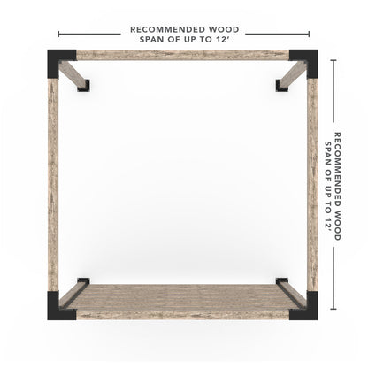 Jedes Pergola-Kit in Größe mit U-Kanälen