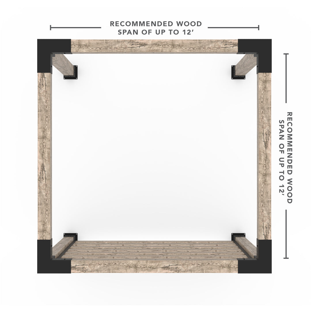 Jedes Pergola-Kit in Größe mit U-Kanälen