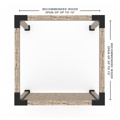 Jedes Pergola-Kit in Größe mit U-Kanälen