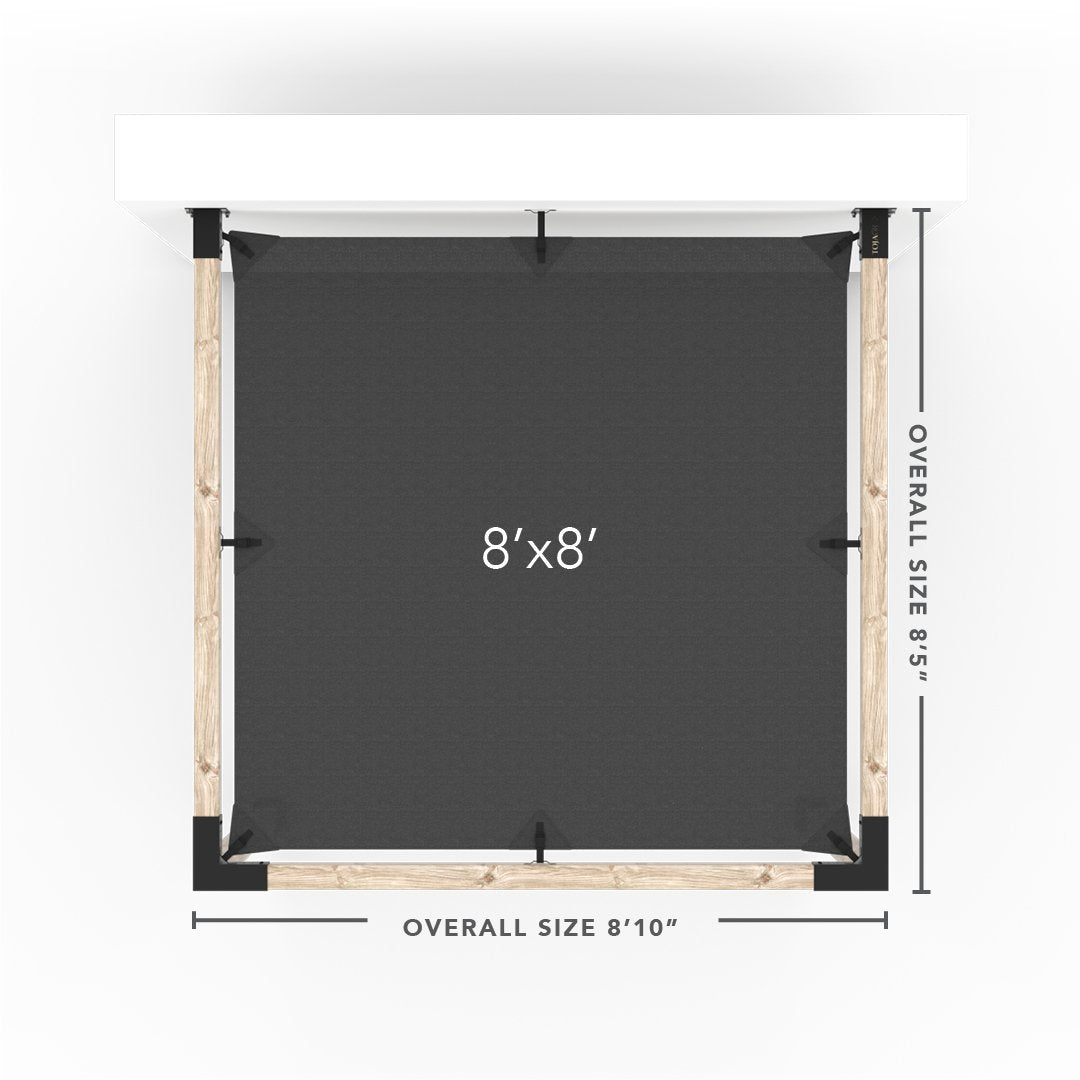 Wandhalterung Pergola Kit mit SHADE SAIL