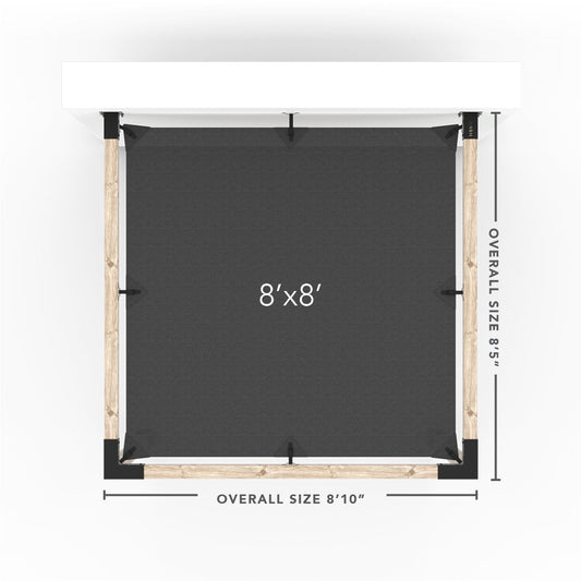 Wandhalterung Pergola Kit mit SHADE SAIL