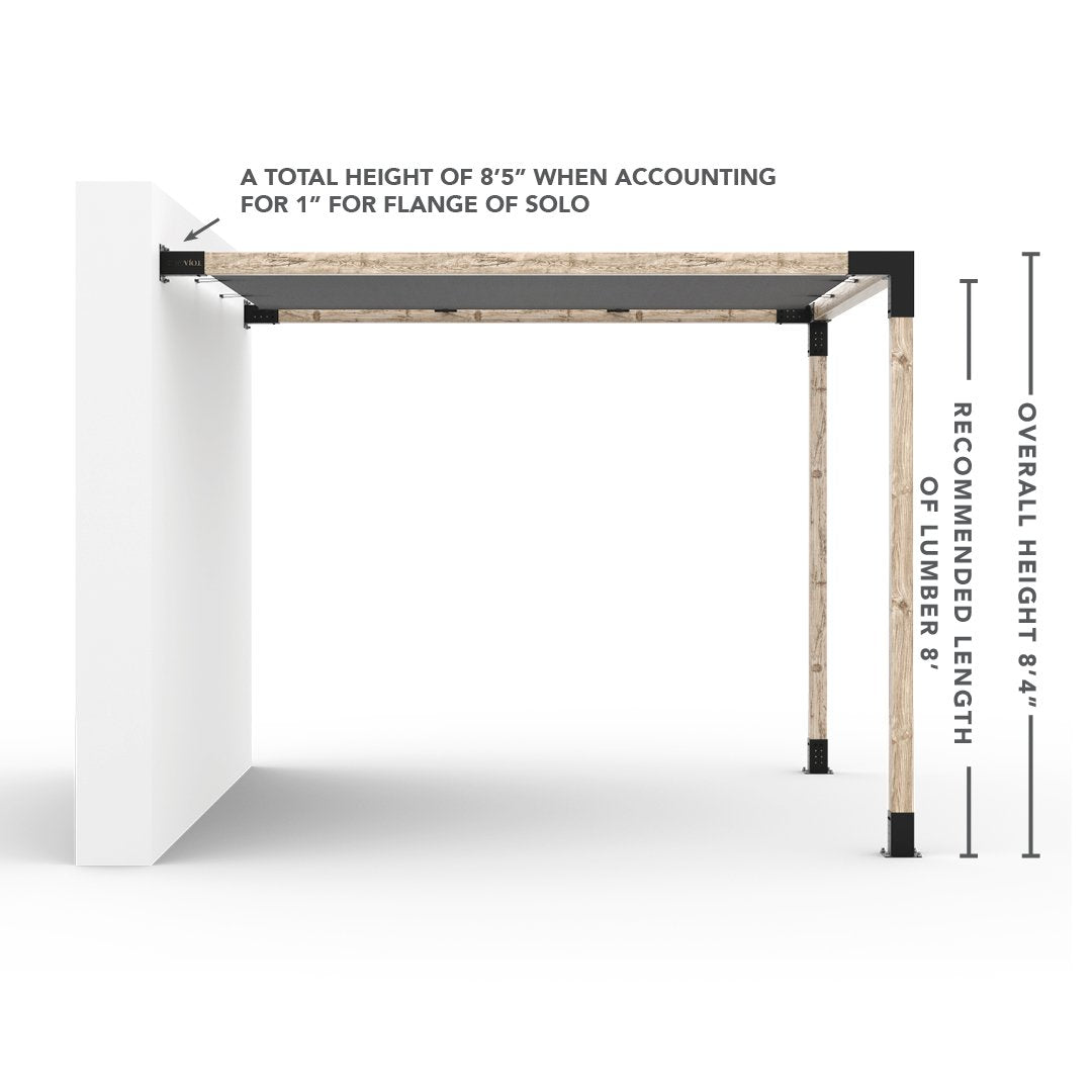 Wandhalterung Pergola Kit mit SHADE SAIL