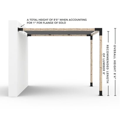 Wandhalterung Pergola Kit mit SHADE SAIL