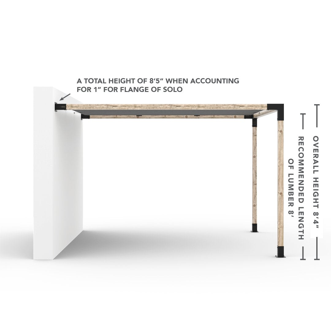 Wandhalterung Pergola Kit mit SHADE SAIL