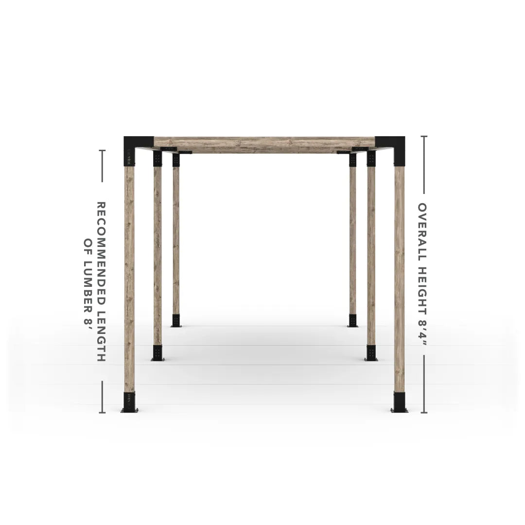 Doppeltes Pergola Kit mit 2 Shade Sail