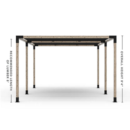 Doppeltes Pergola Kit mit 2 Shade Sail