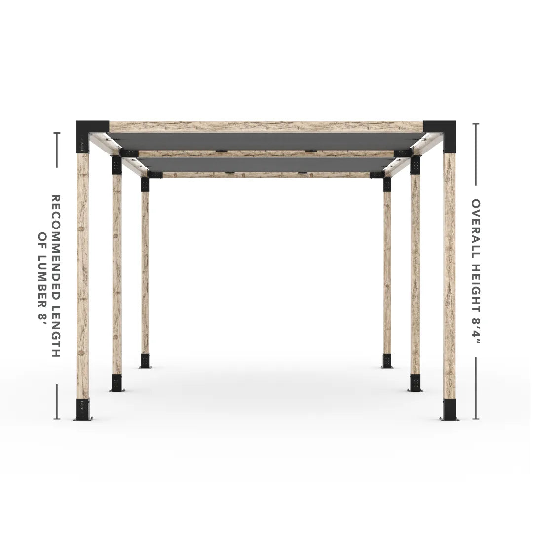 Doppeltes Pergola Kit mit 2 Shade Sail