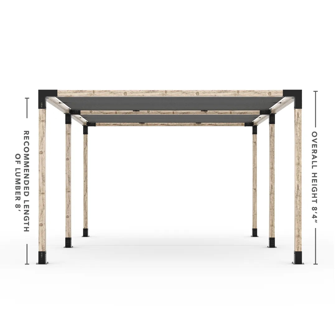 Doppeltes Pergola Kit mit 2 Shade Sail