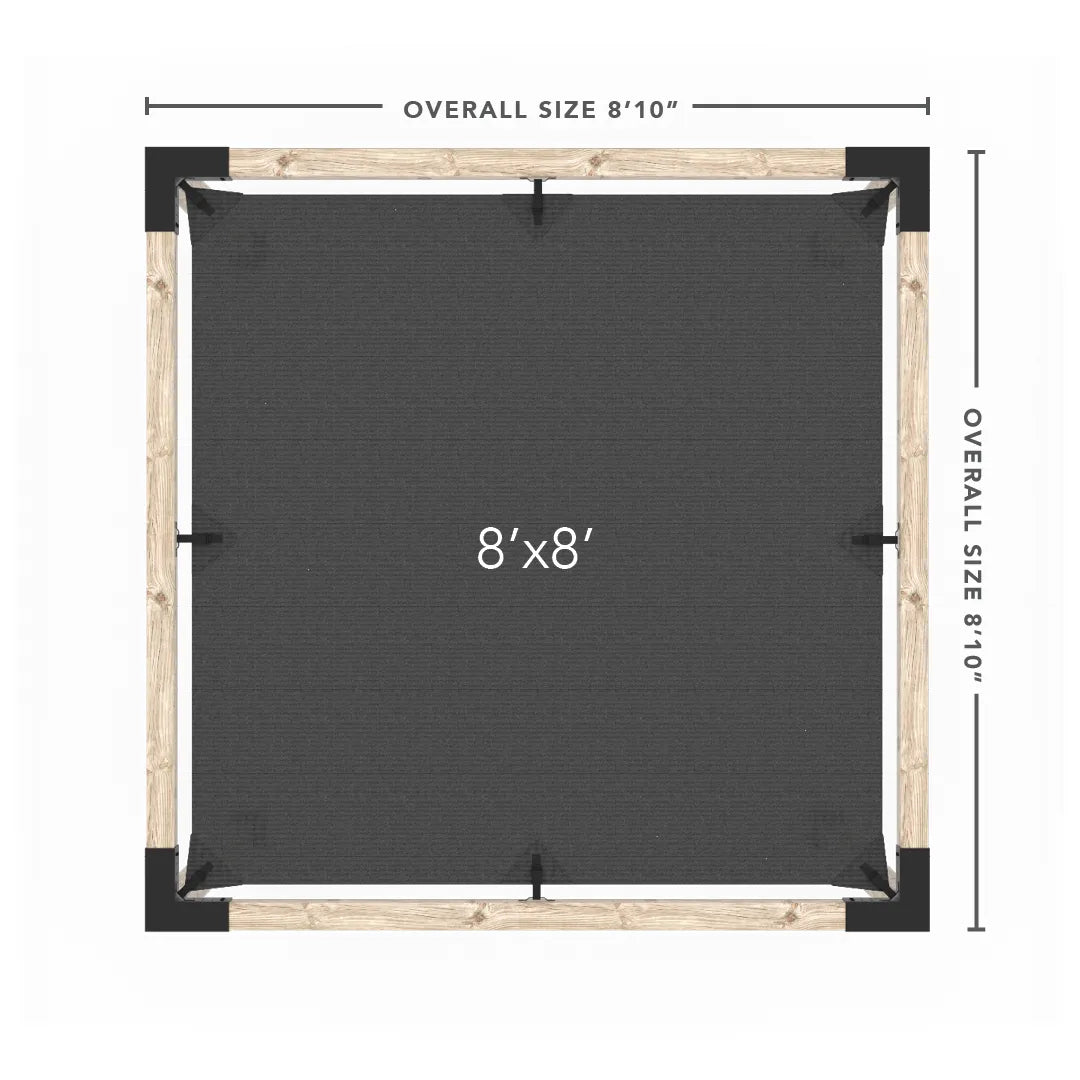 Pergola Kit mit SHADE SAIL