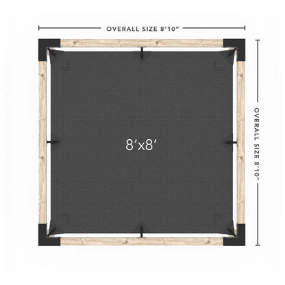 Pergola Kit mit SHADE SAIL