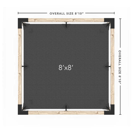 Pergola Kit mit SHADE SAIL