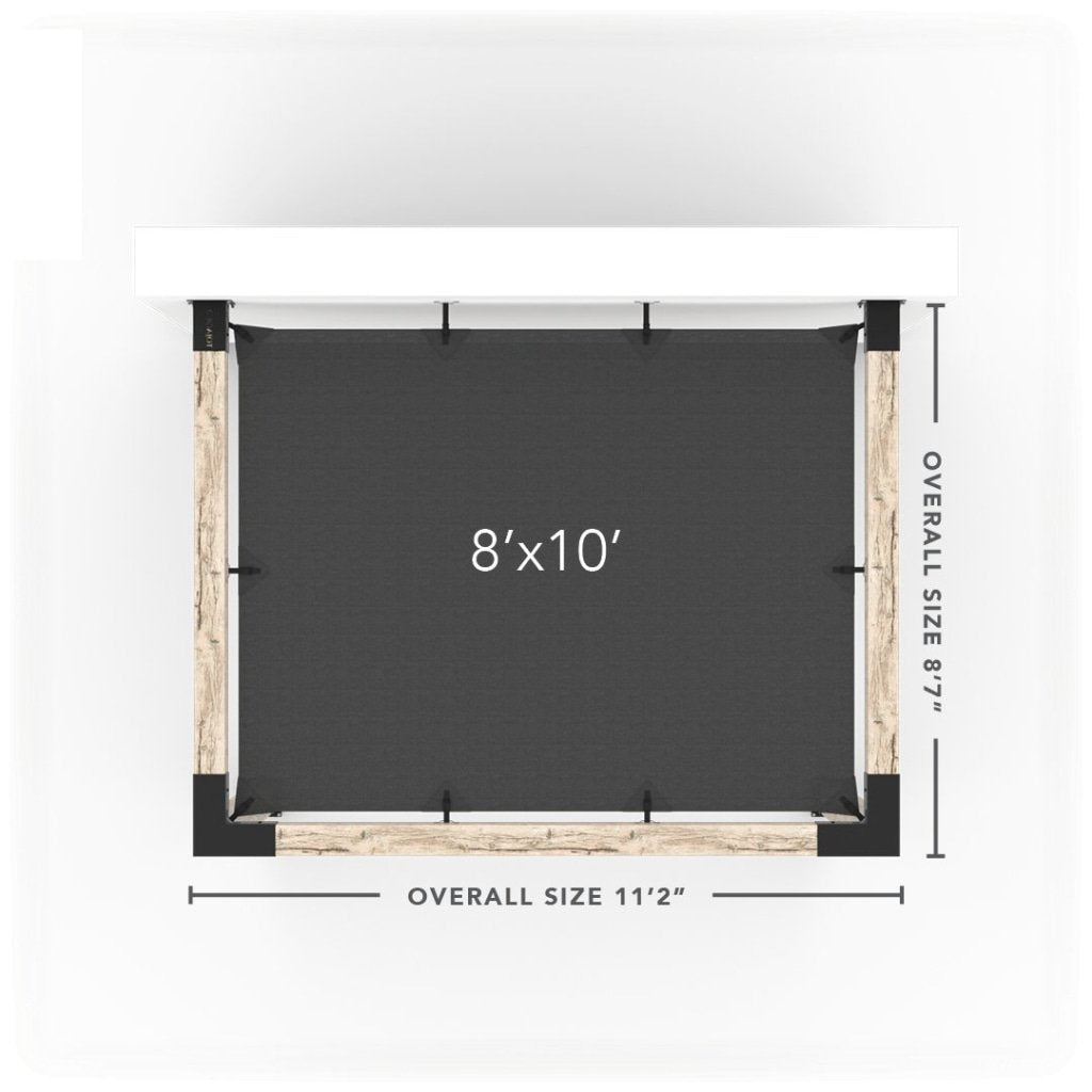 Wandhalterung Pergola Kit mit SHADE SAIL