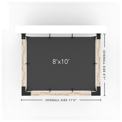 Wandhalterung Pergola Kit mit SHADE SAIL
