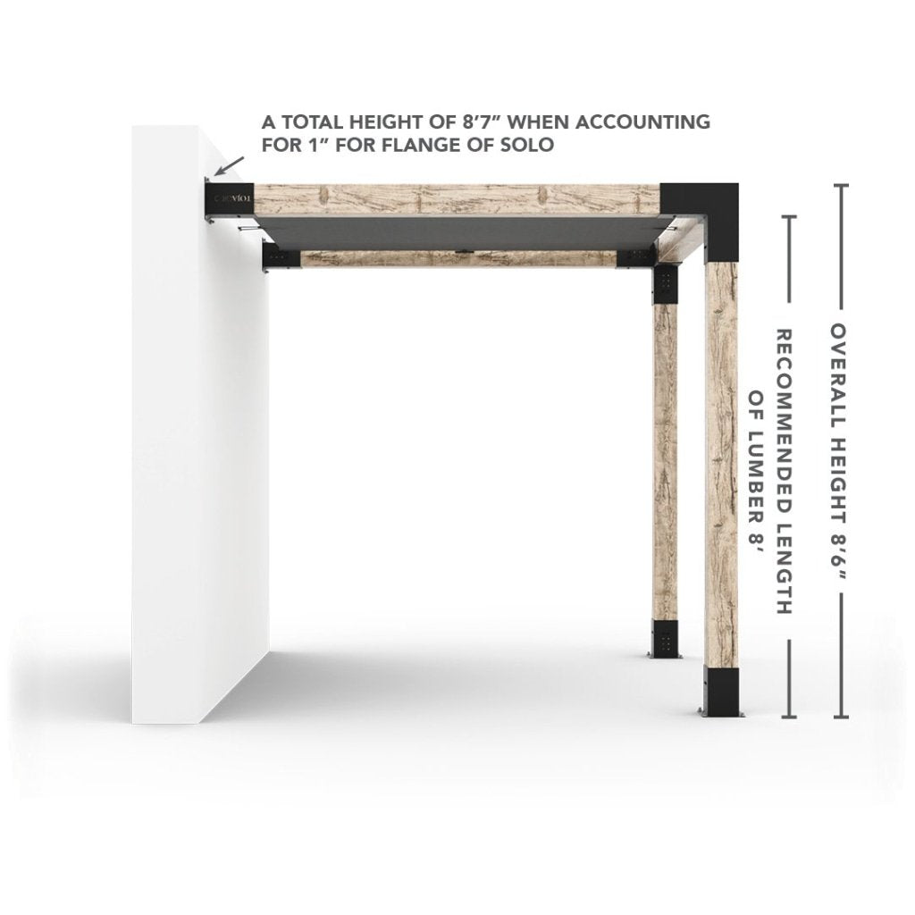 Wandhalterung Pergola Kit mit SHADE SAIL