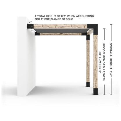 Wandhalterung Pergola Kit mit SHADE SAIL
