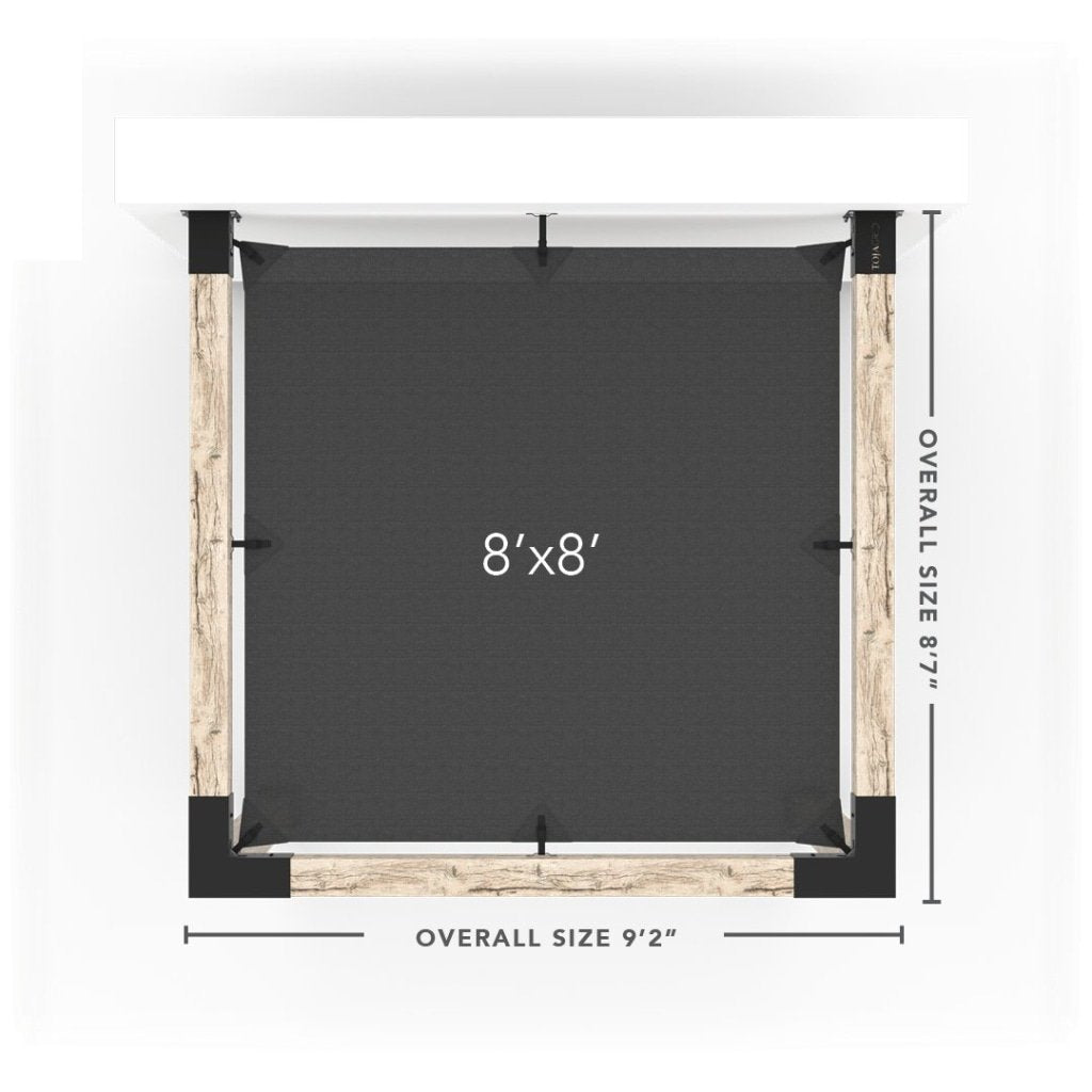 Wandhalterung Pergola Kit mit SHADE SAIL