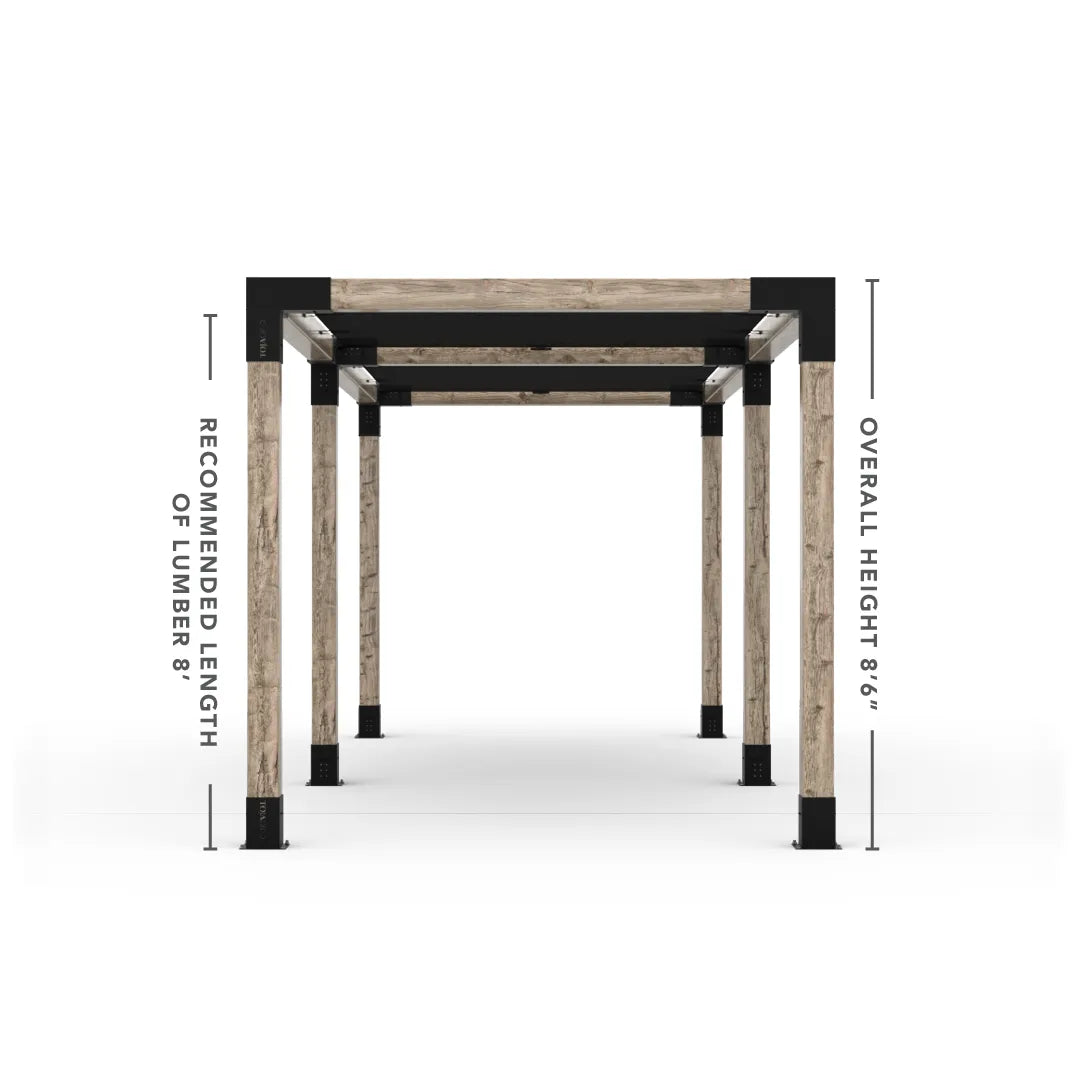 Doppeltes Pergola Kit mit 2 Shade Sail
