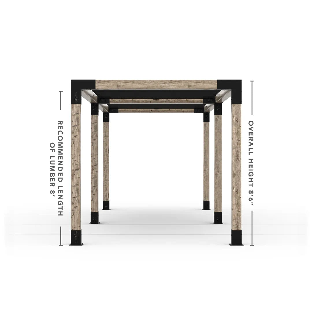 Doppeltes Pergola Kit mit 2 Shade Sail