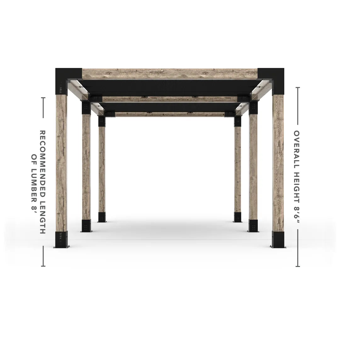 Doppeltes Pergola Kit mit 2 Shade Sail