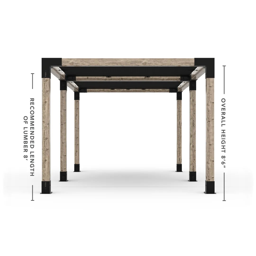 Doppeltes Pergola Kit mit 2 Shade Sail