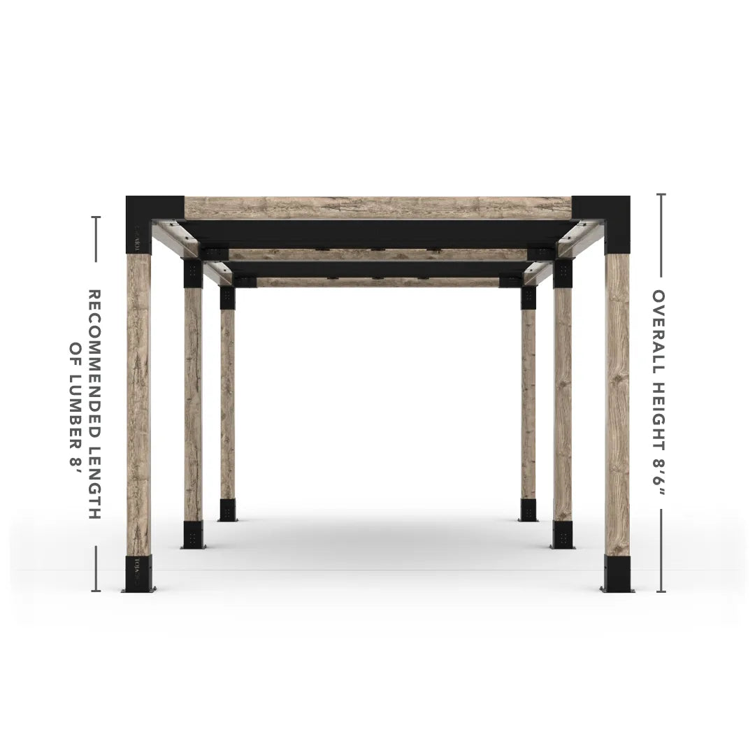 Doppeltes Pergola Kit mit 2 Shade Sail