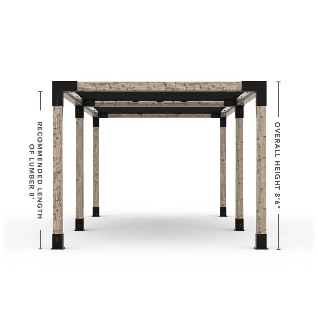 Doppeltes Pergola Kit mit 2 Shade Sail
