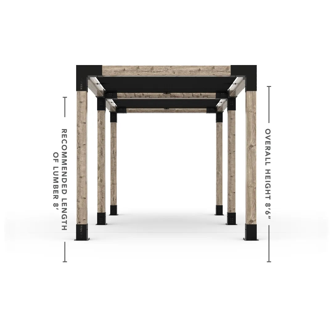 Doppeltes Pergola Kit mit 2 Shade Sail