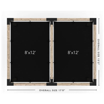 Doppeltes Pergola Kit mit 2 Shade Sail