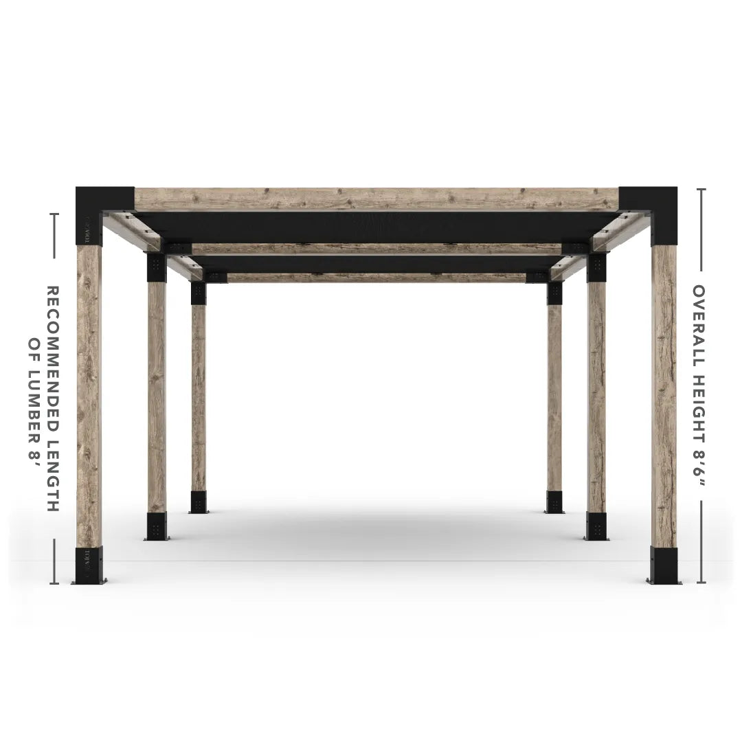 Doppeltes Pergola Kit mit 2 Shade Sail