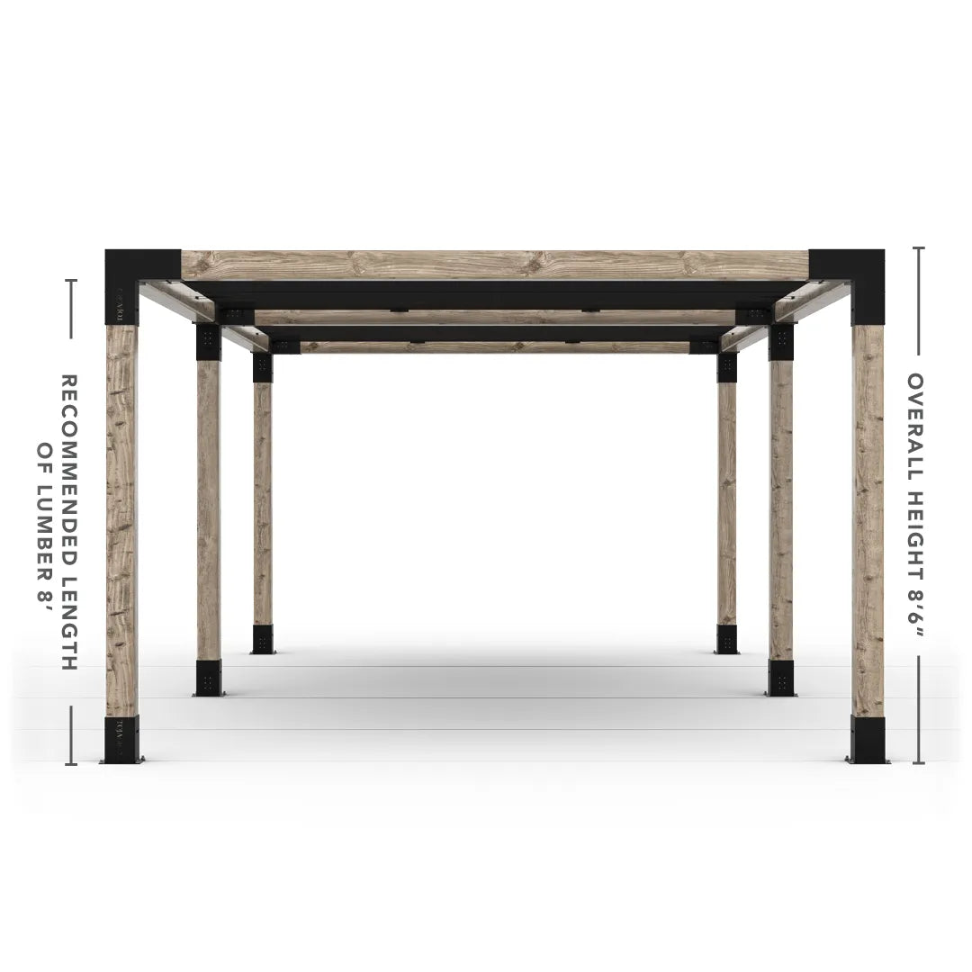 Doppeltes Pergola Kit mit 2 Shade Sail