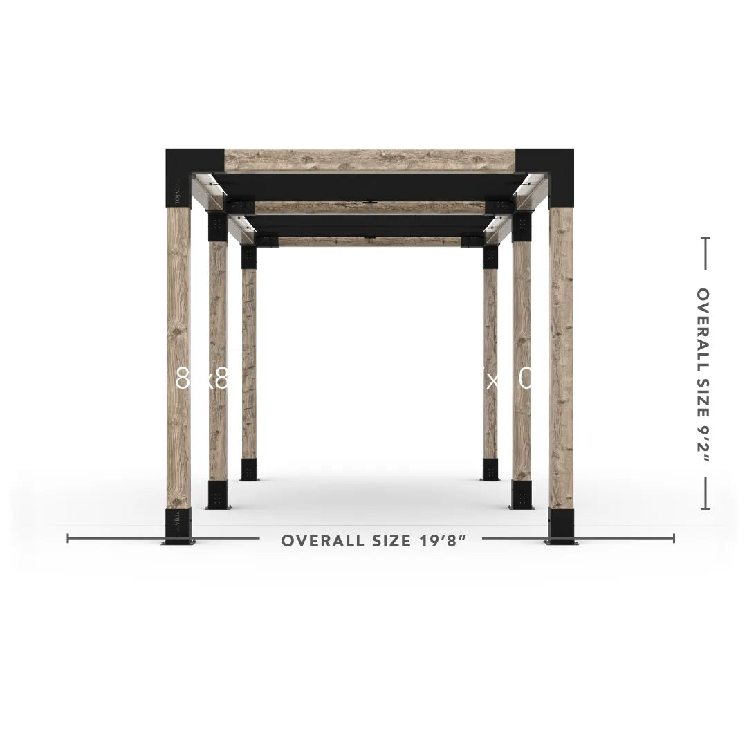 Doppeltes Pergola Kit mit 2 Shade Sail