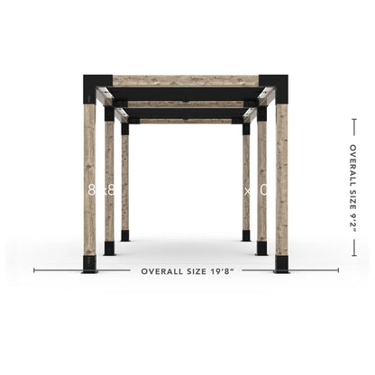 Doppeltes Pergola Kit mit 2 Shade Sail