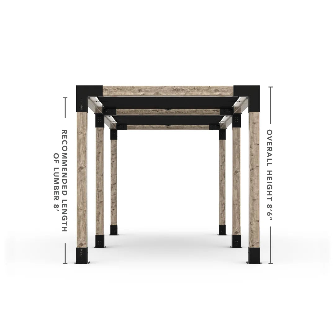 Doppeltes Pergola Kit mit 2 Shade Sail