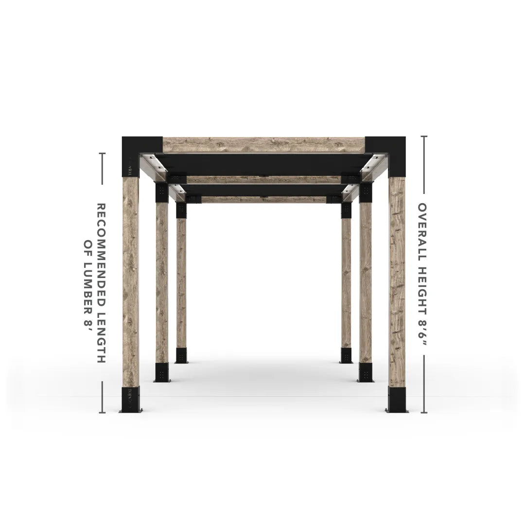 Doppeltes Pergola Kit mit 2 Shade Sail