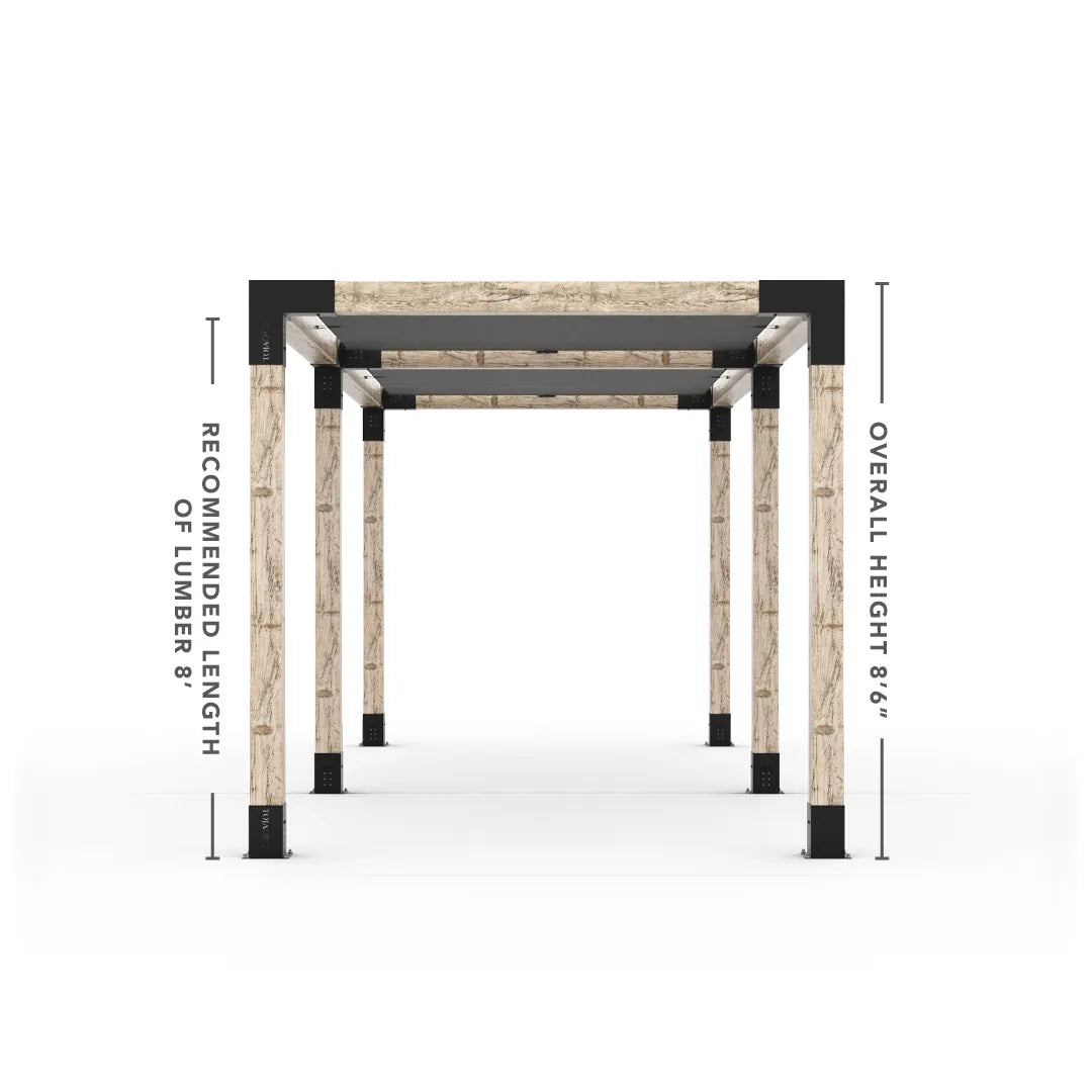 Doppeltes Pergola Kit mit 2 Shade Sail