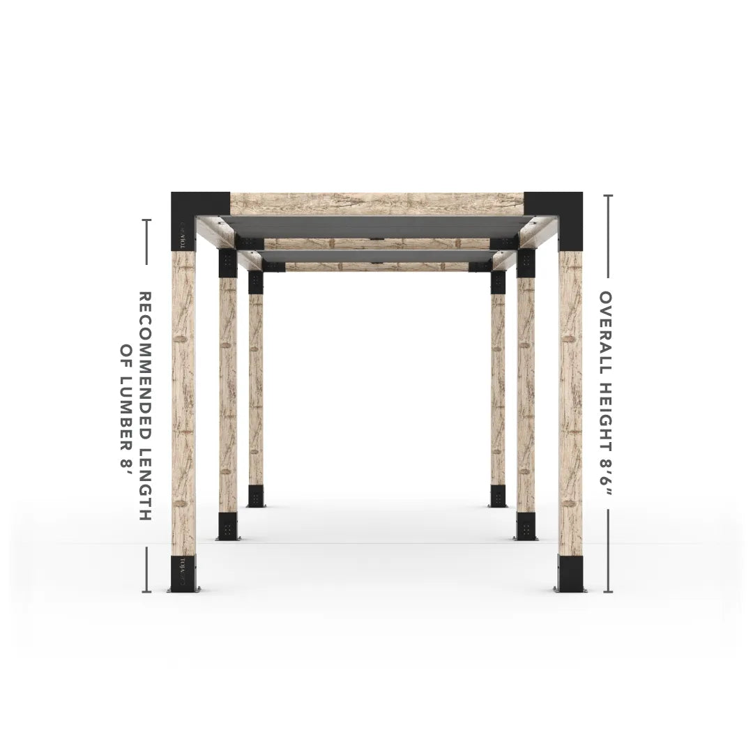 Doppeltes Pergola Kit mit 2 Shade Sail