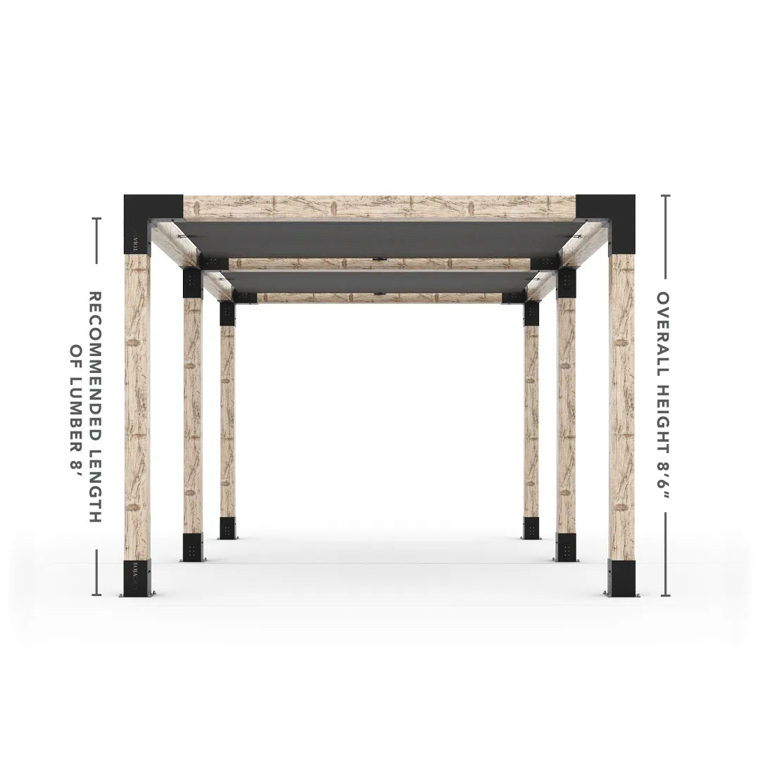 Doppeltes Pergola Kit mit 2 Shade Sail