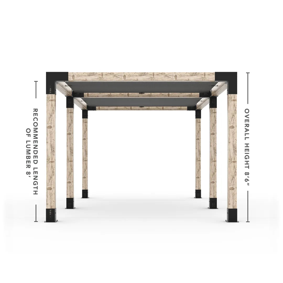 Doppeltes Pergola Kit mit 2 Shade Sail