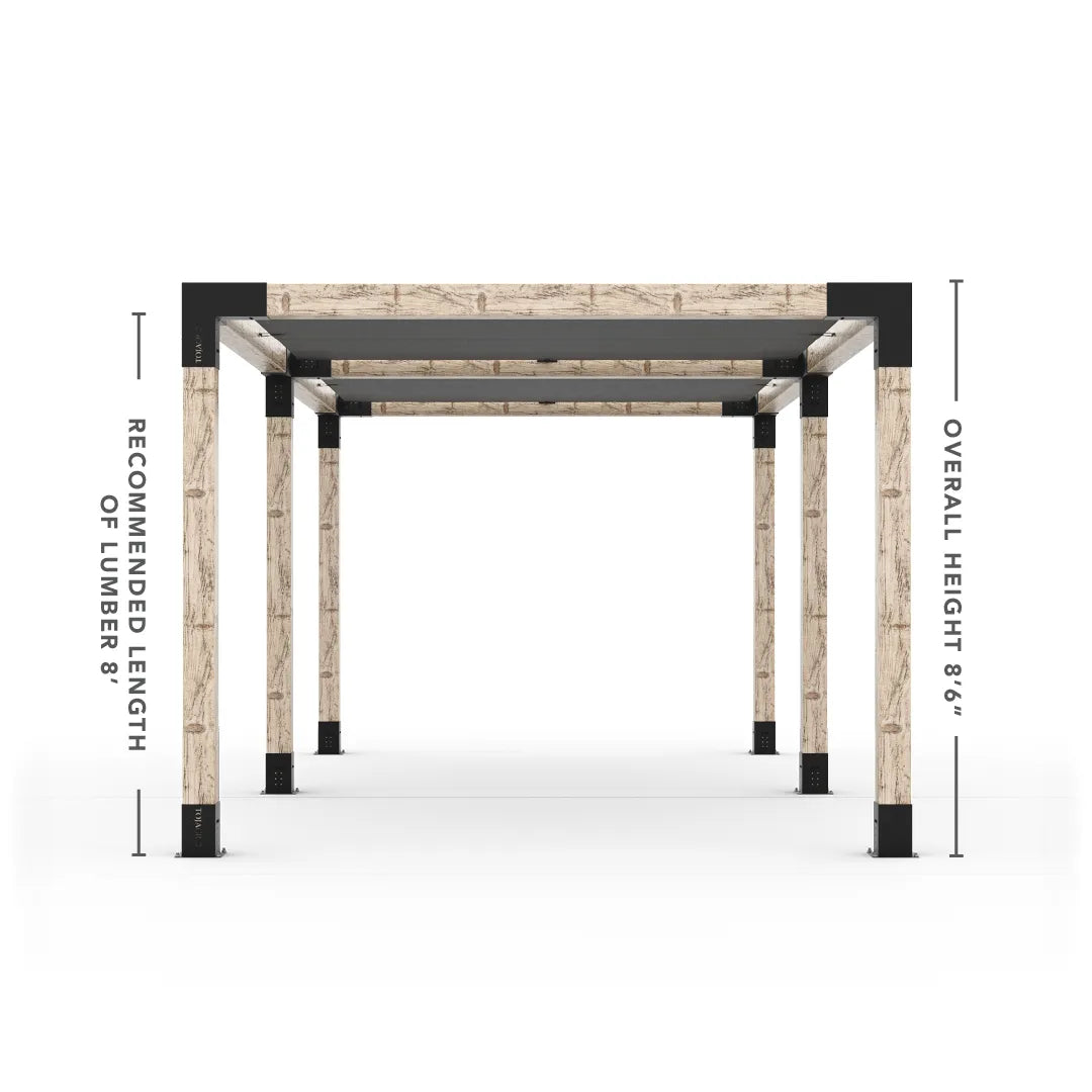Doppeltes Pergola Kit mit 2 Shade Sail