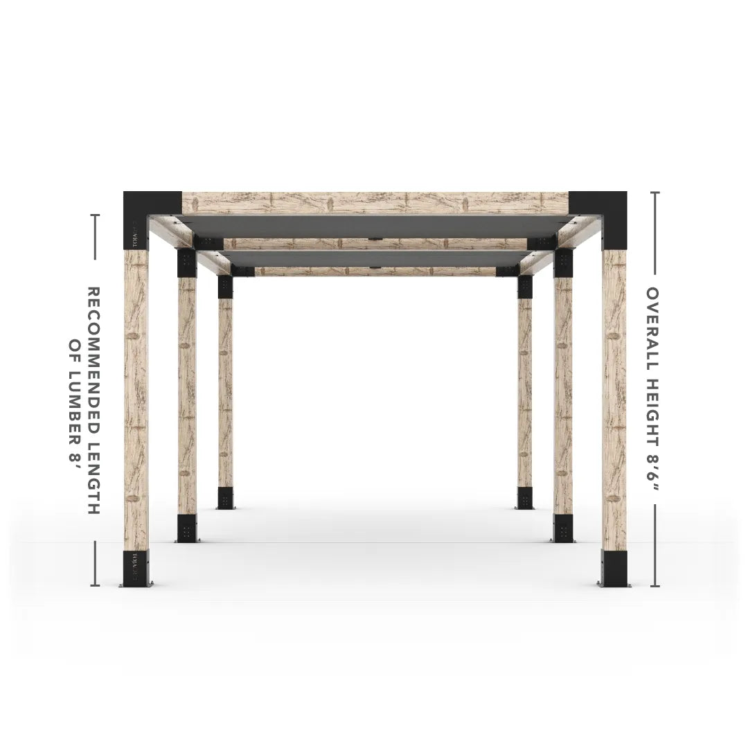 Doppeltes Pergola Kit mit 2 Shade Sail