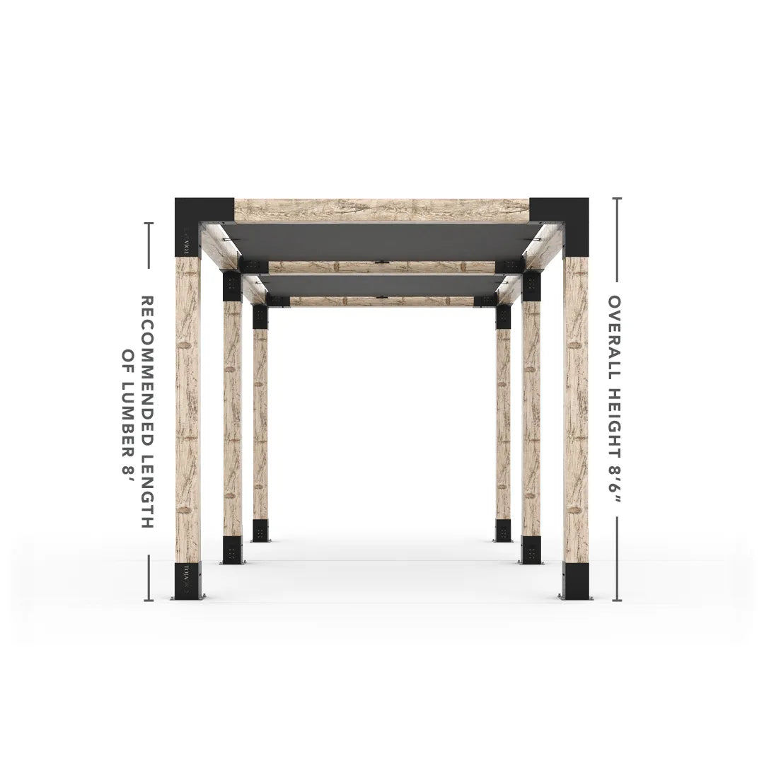 Doppeltes Pergola Kit mit 2 Shade Sail